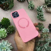 BABY PINK MAGSAFE SILICON CASE